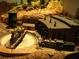 鉄道模型のジオラマの駅は作り手の拘りの発揮場所